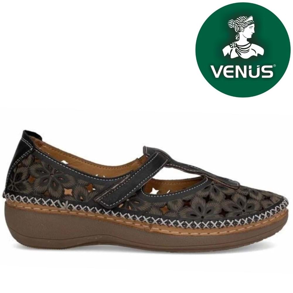 Venüs Vingii Hakiki Deri Kadın Babet Ayakkabı