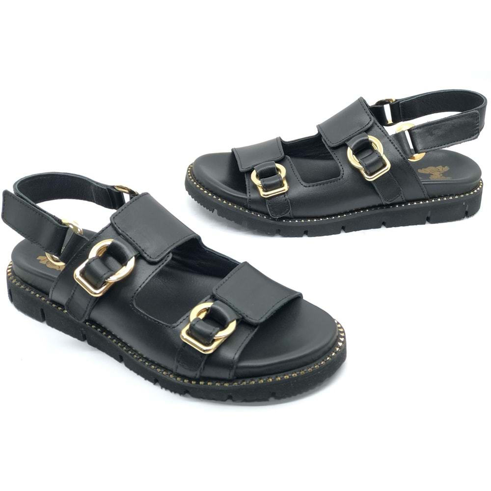 Venüs Lagos Hakiki Deri Comfort Ortopedik Kadın Sandalet