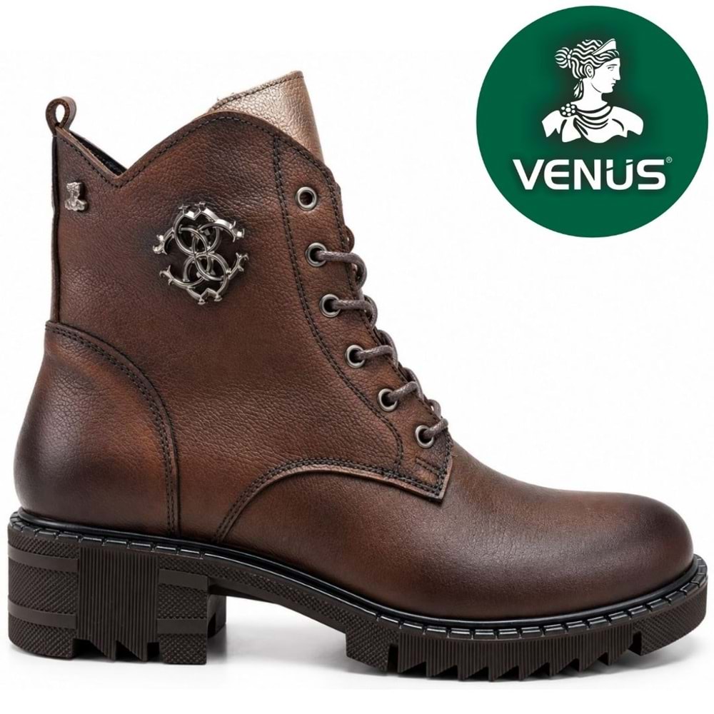 Venüs Linkeding Hakiki Deri Kaymaz Taban Ortopedik Postal Kadın Bot