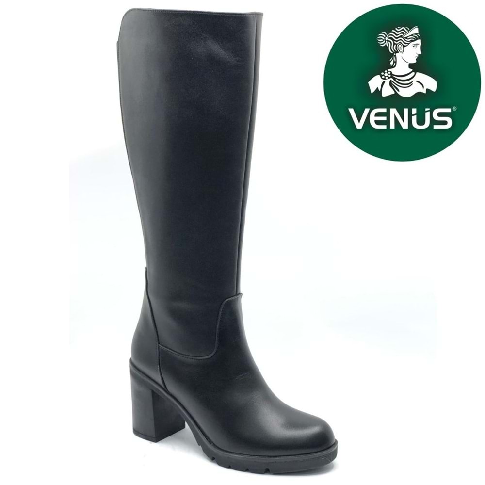 Venüs Jabuka Hakiki Deri Ortopedik Topuklu Kadın Çizme