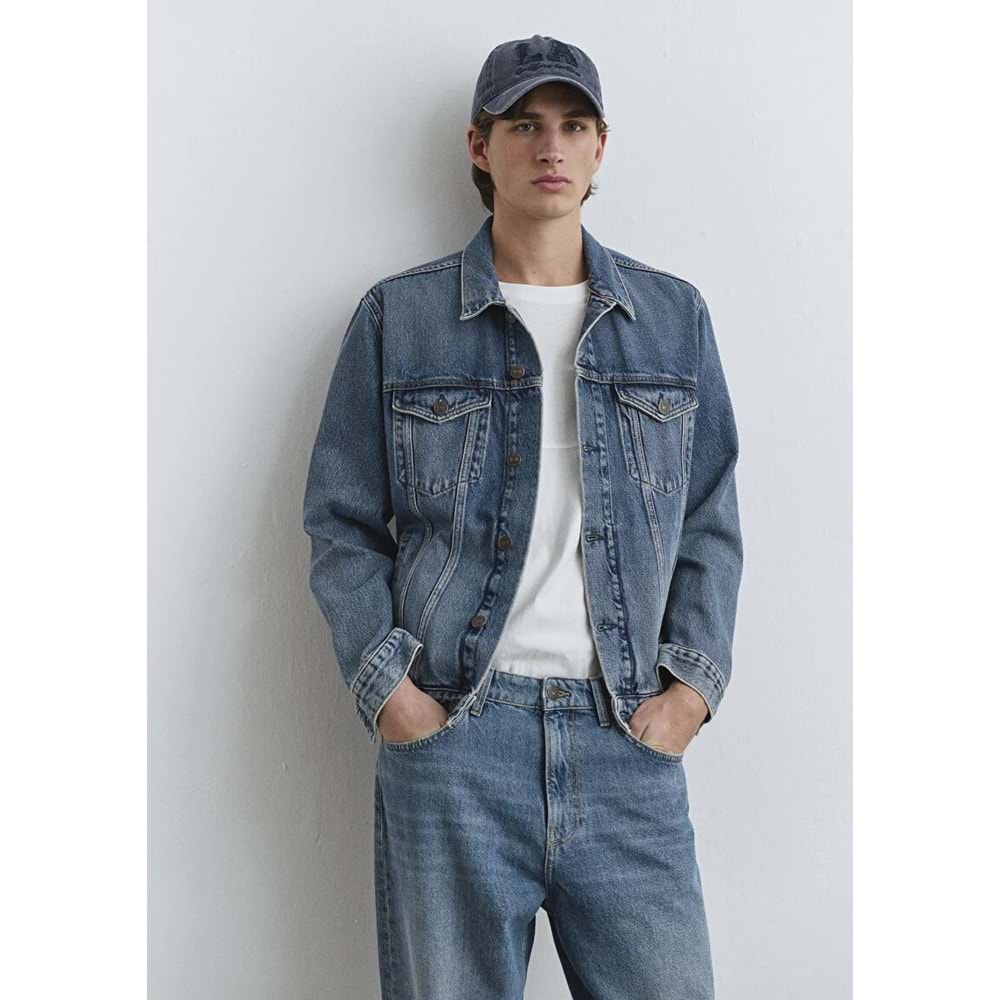 Mavi M0110273-89412 Mavi Jeans Kot Ceket Erkek Ceket