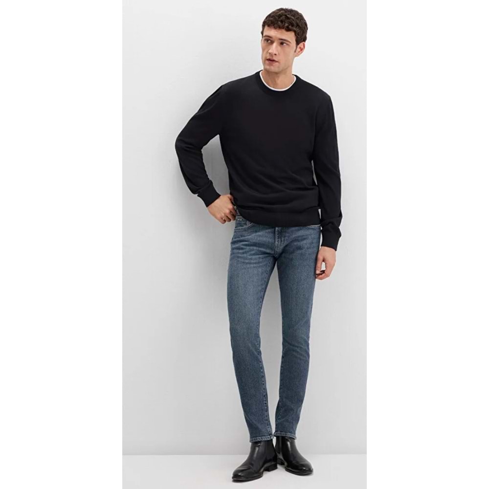 Mavi M0042489342 James Mavi Black Puslu Koyu Mavi Jean Pantolon Erkek Kot Pantolon