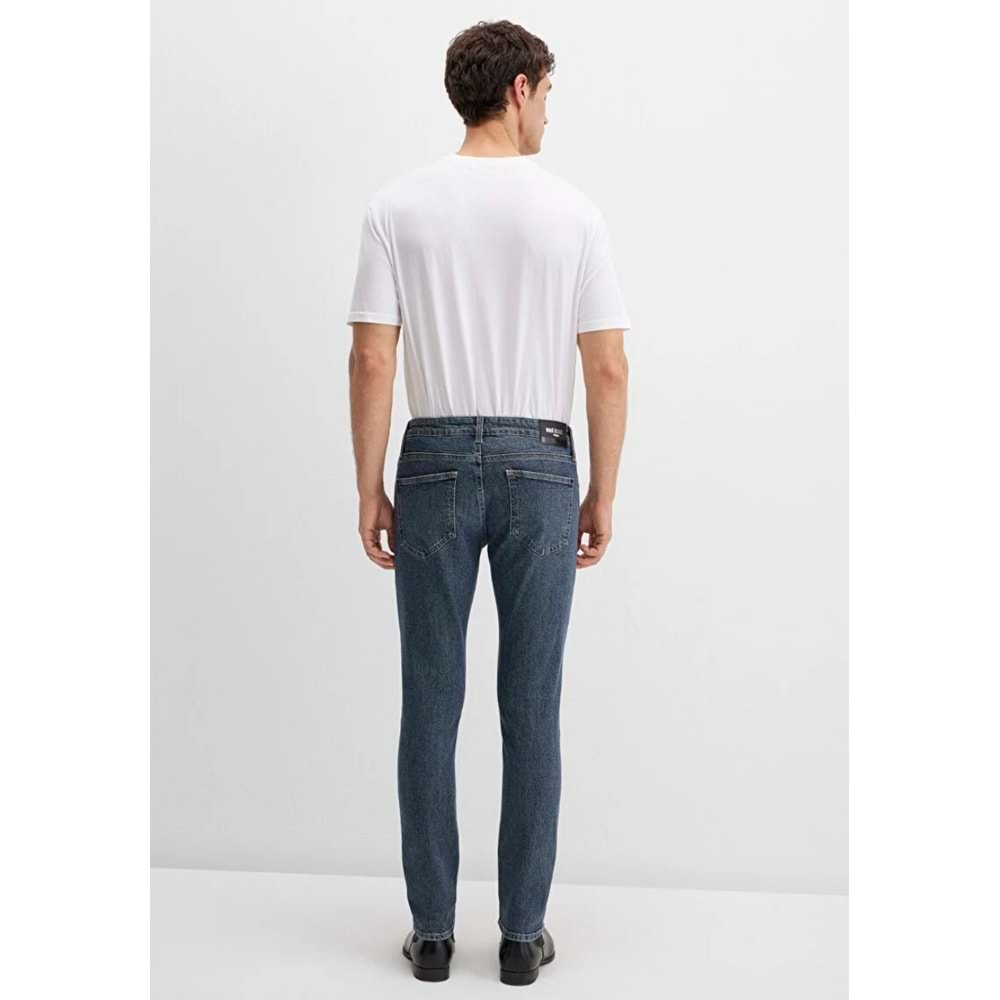 Mavi M0042489342 James Mavi Black Puslu Koyu Mavi Jean Pantolon Erkek Kot Pantolon