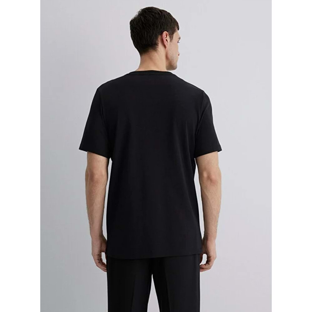 Mavi M0612647-900 Mavi Black Baskılı Tişört Erkek T-Shirt