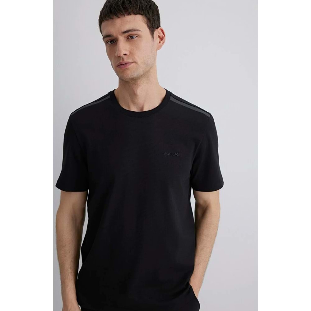 Mavi M0612689-900 Mavi Black Baskılı Tişört Erkek T-Shirt