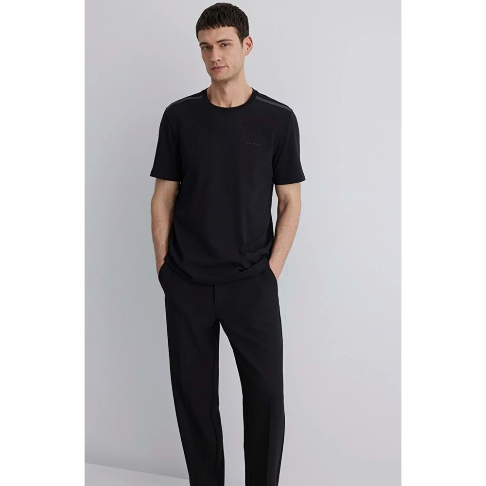 Mavi M0612689-900 Mavi Black Baskılı Tişört Erkek T-Shirt