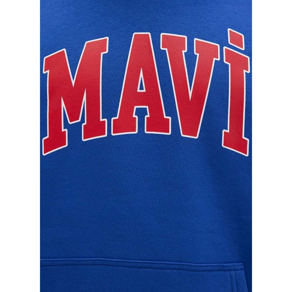 Mavi M067149-70907 Logo Baskılı Erkek Kapüşonlu Sweatshirt