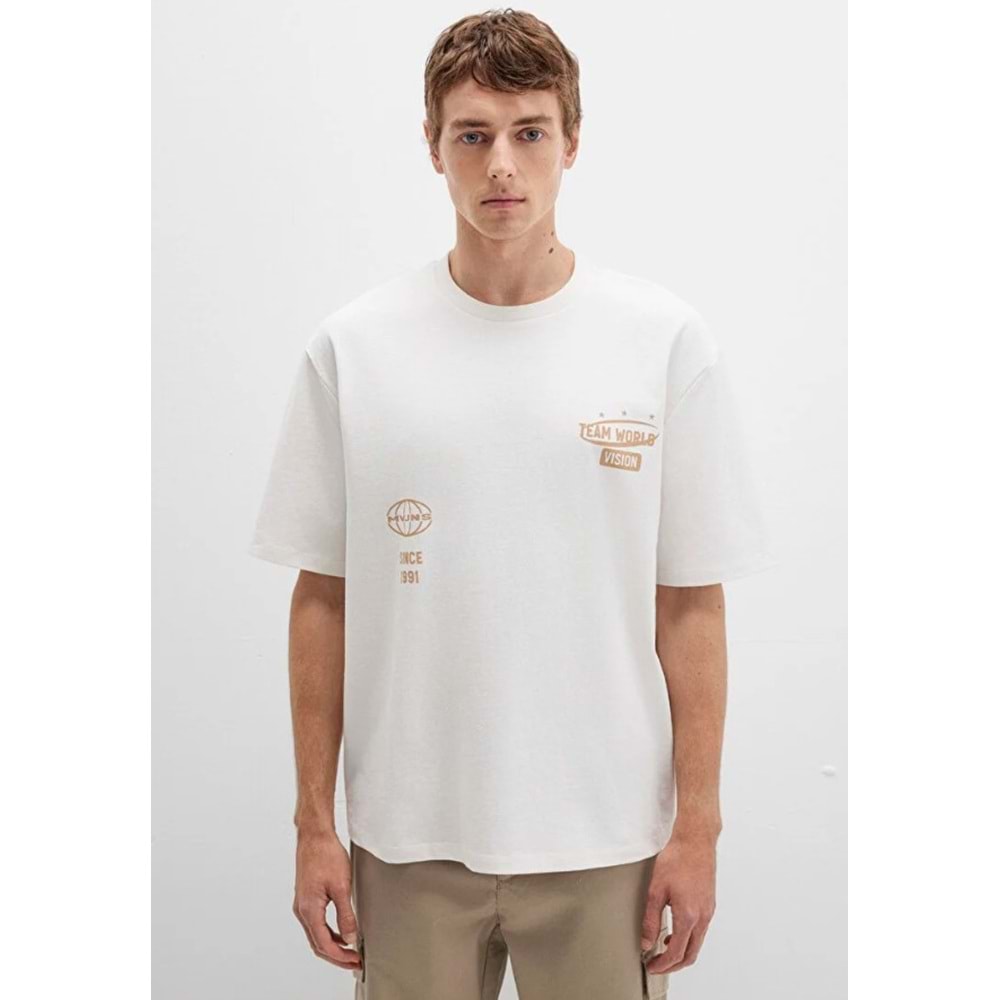 Mavi 0612913-84001 Baskılı Tişört Kısa Kol Tişört Erkek T-Shirt