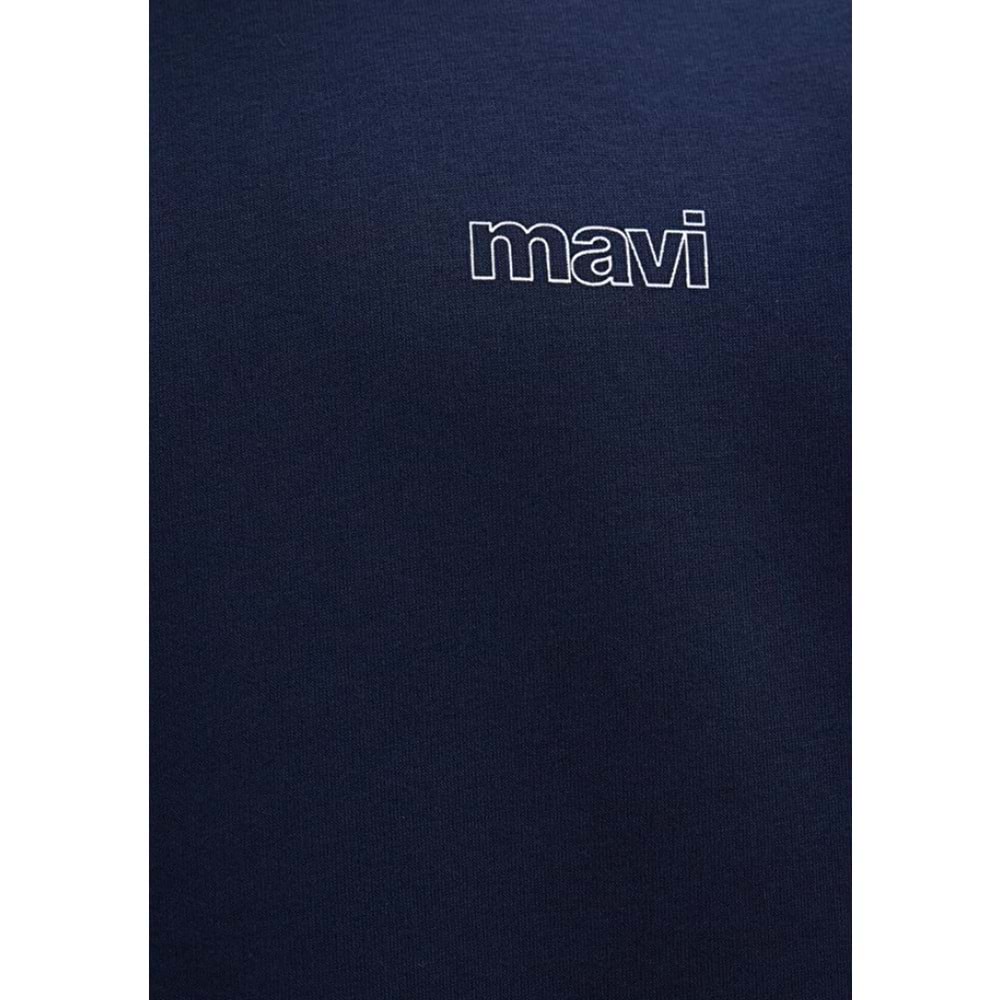 Mavi M0S10379-704 Mavi Logo Baskılı Sweatshirt Erkek Sweatshirt
