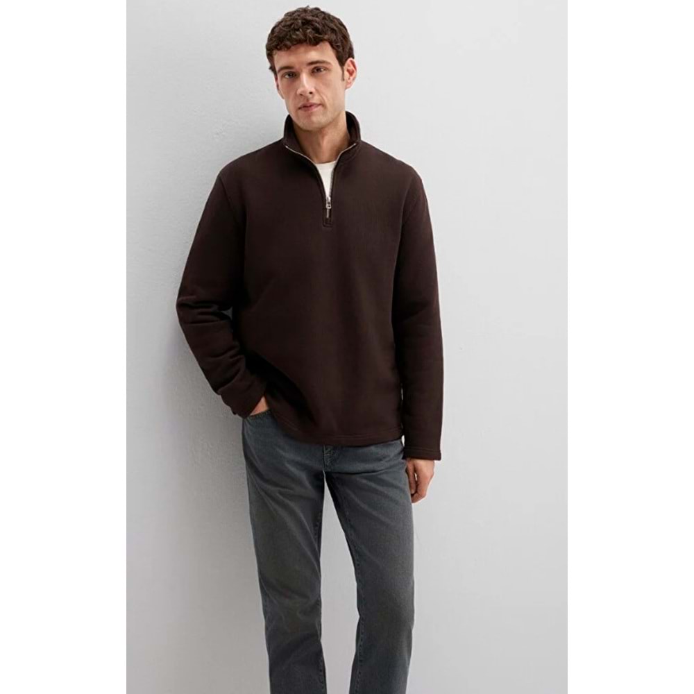 Mavi 0S10519-89103 Yarım Fermuarlı Erkek Sweatshirt