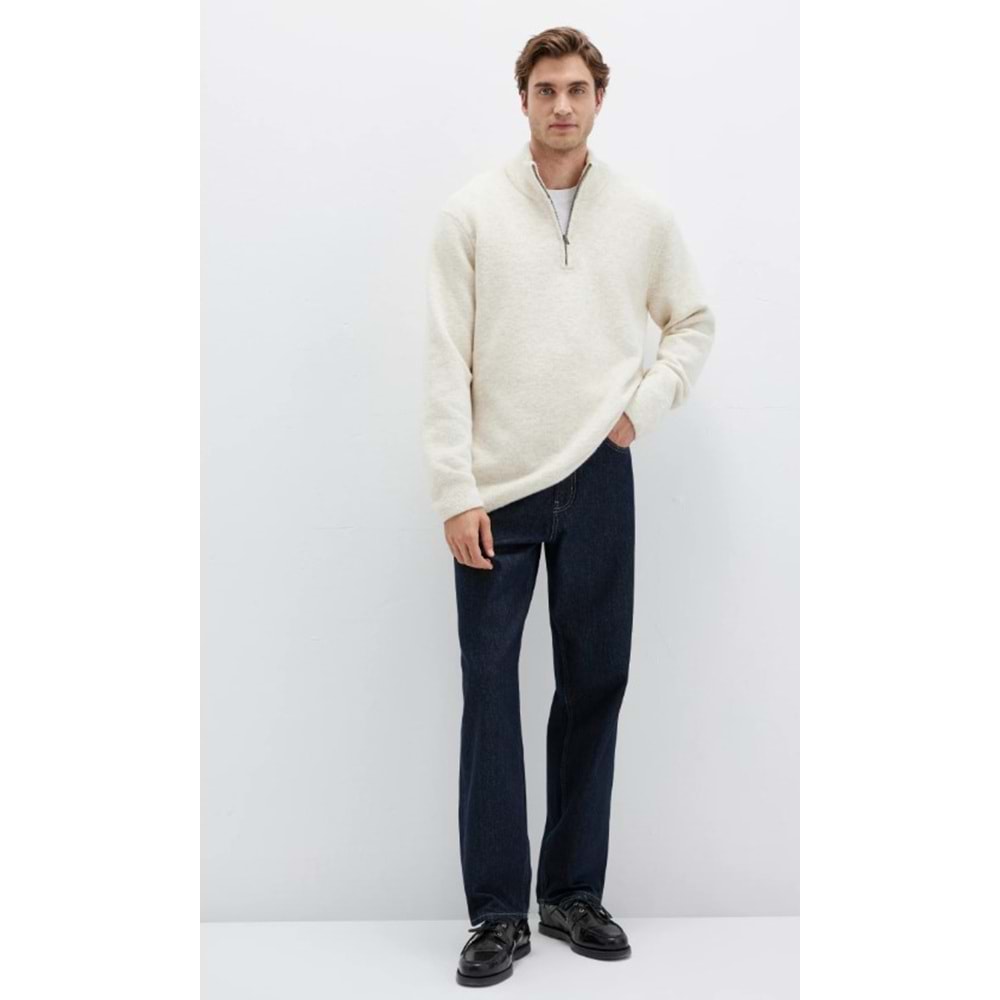 Mavi M0710380-88200 Half Zip Kazak Yarım Fermuarlı Erkek Sweatshirt