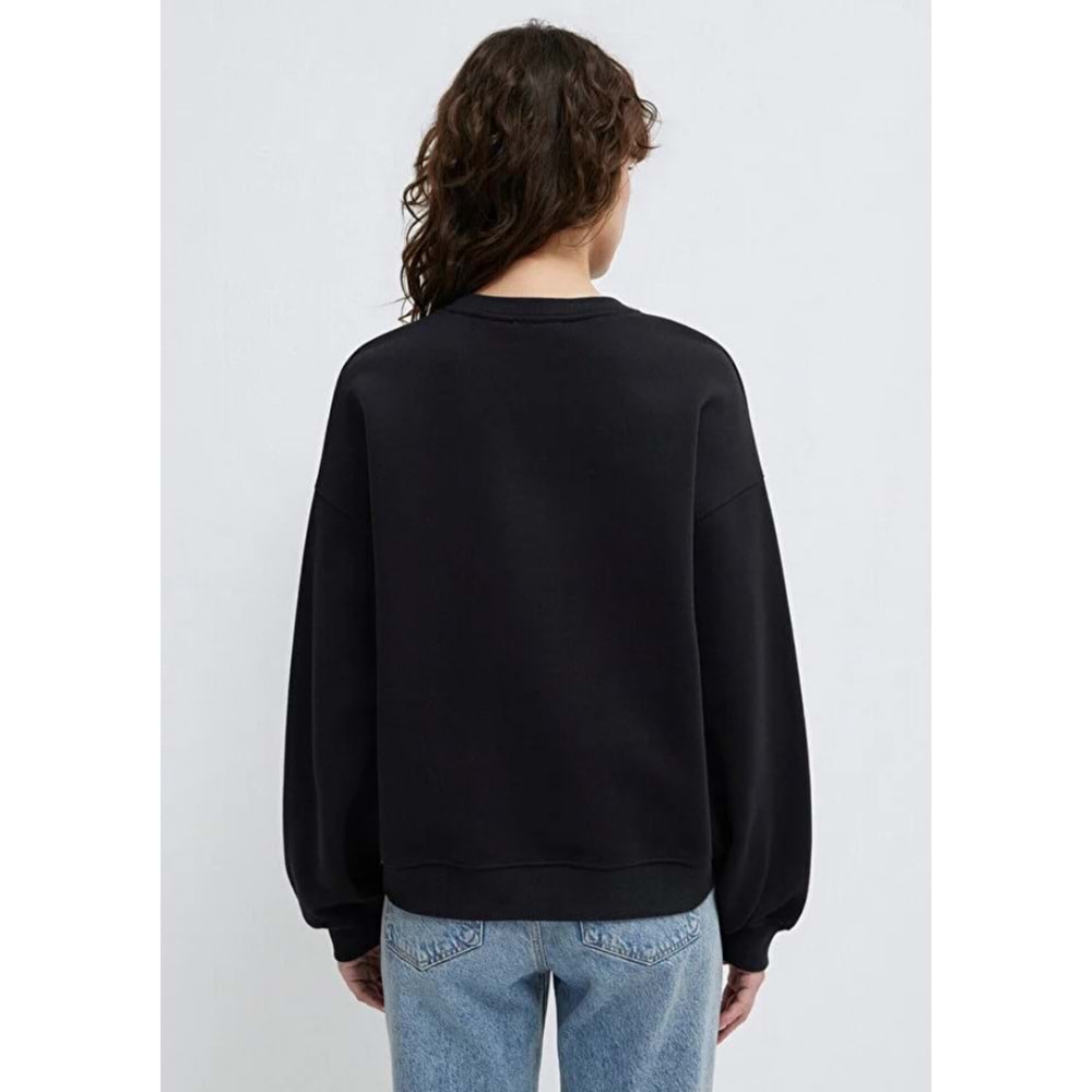 Mavi M1S10490-900 Mavi Logo Baskılı Kadın Sweatshirt