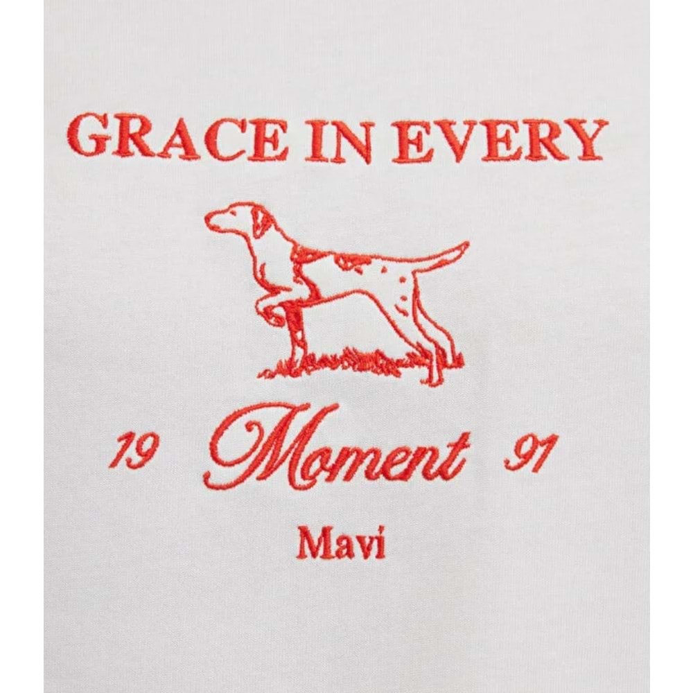 Mavi M0613159-70057 Grace In Every Nakışlı Tişört Erkek T-Shirt