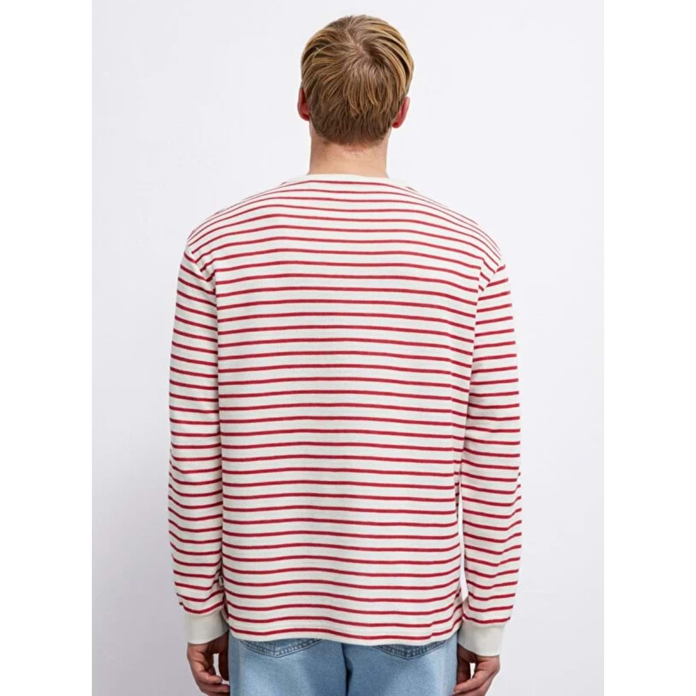 Mavi M0613157-91392 Çizgili Uzun Kollu Tişört Erkek T-Shirt
