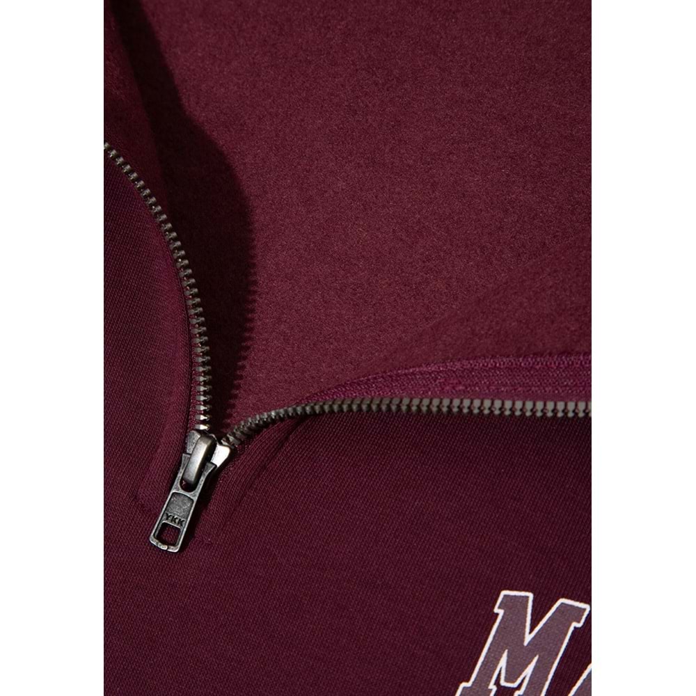 Mavi M0S10208-70434 Mavi Logo Baskılı Yarı Fermuarlı Erkek Sweatshirt