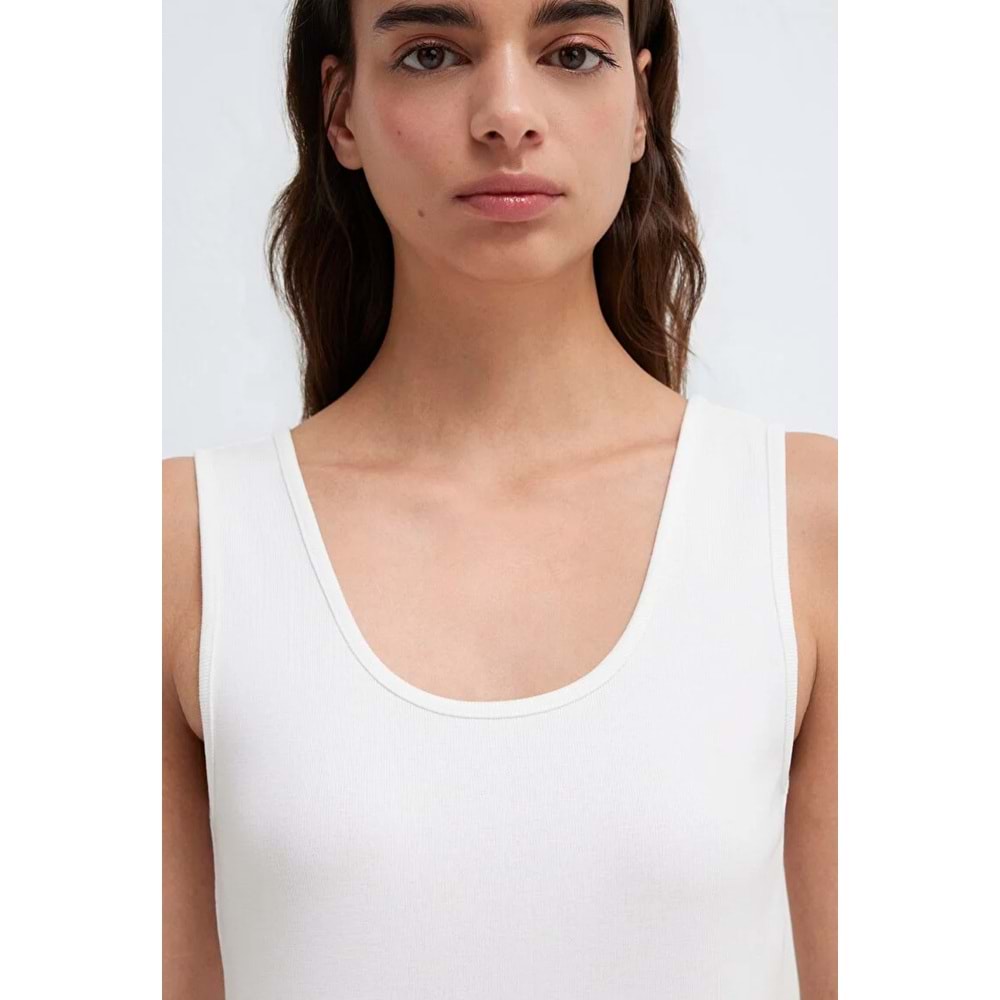 Mavi M1613854-70057 Sıfır Kollu Tişört T-Shirt Kadın Tişört