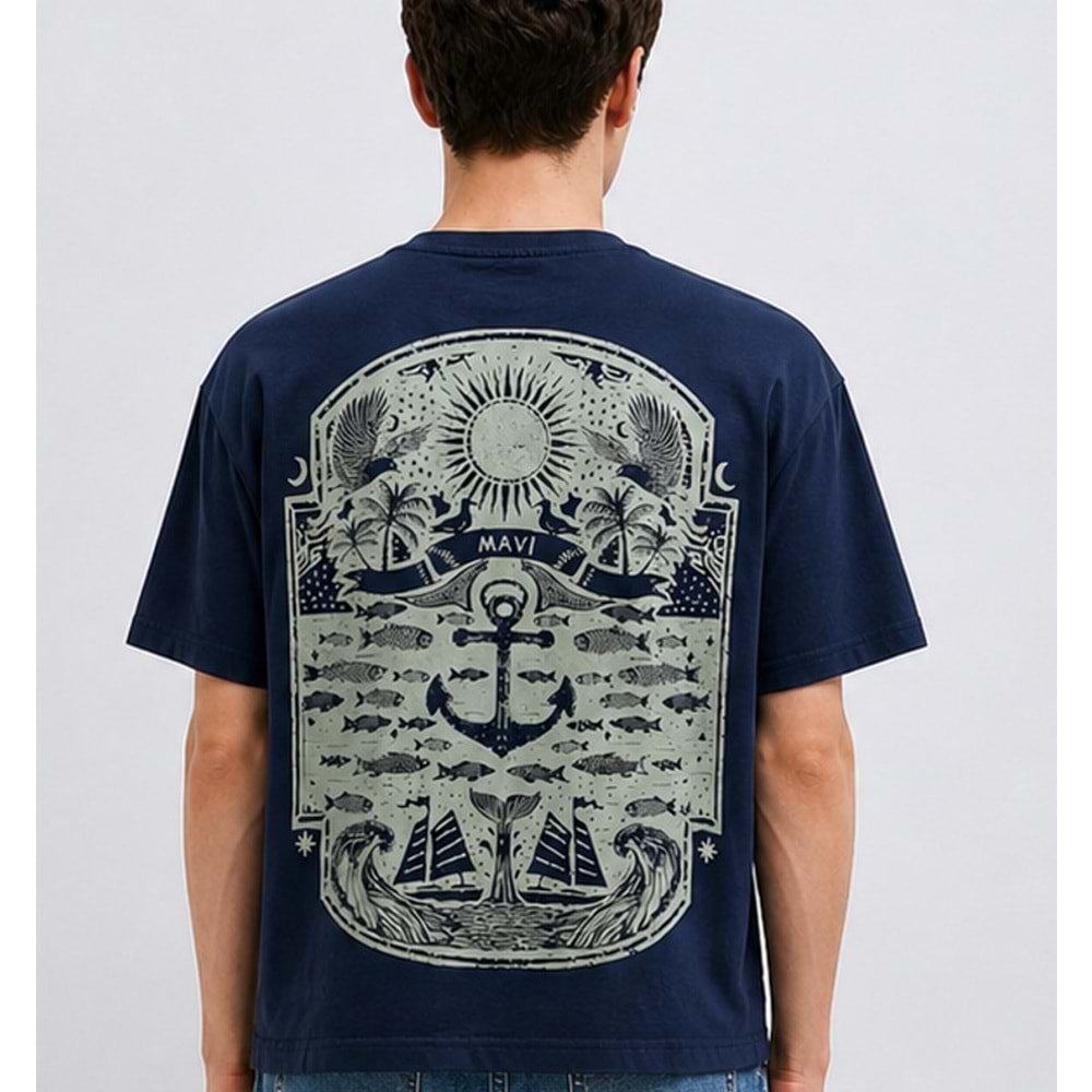 Mavi M0613289-70497 Baskılı Tişört Erkek T-Shirt