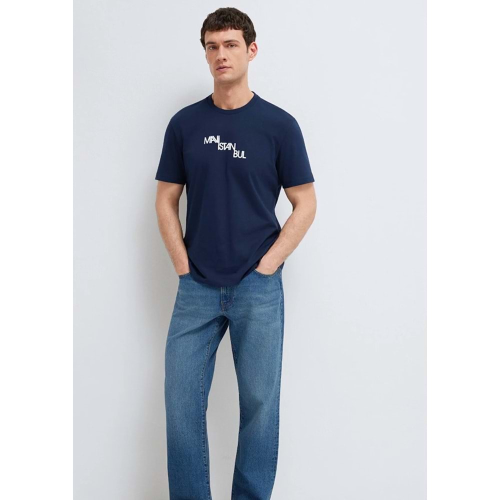 Mavi M0612274-70497 İstanbul Baskılı T-Shirt Erkek Tişort