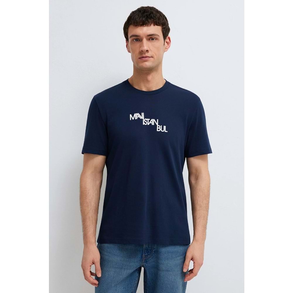 Mavi M0612274-70497 İstanbul Baskılı T-Shirt Erkek Tişort