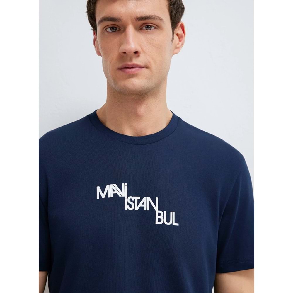 Mavi M0612274-70497 İstanbul Baskılı T-Shirt Erkek Tişort
