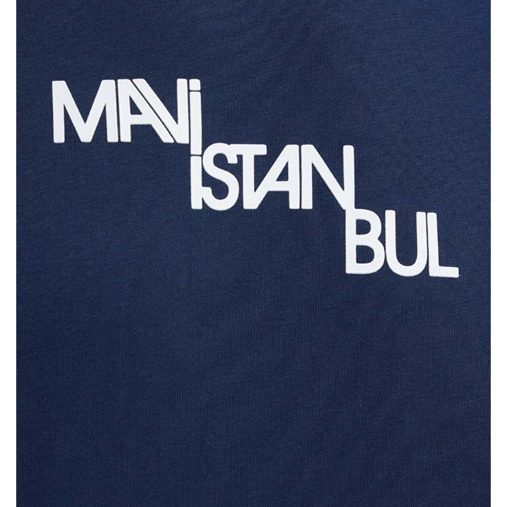 Mavi M0612274-70497 İstanbul Baskılı T-Shirt Erkek Tişort