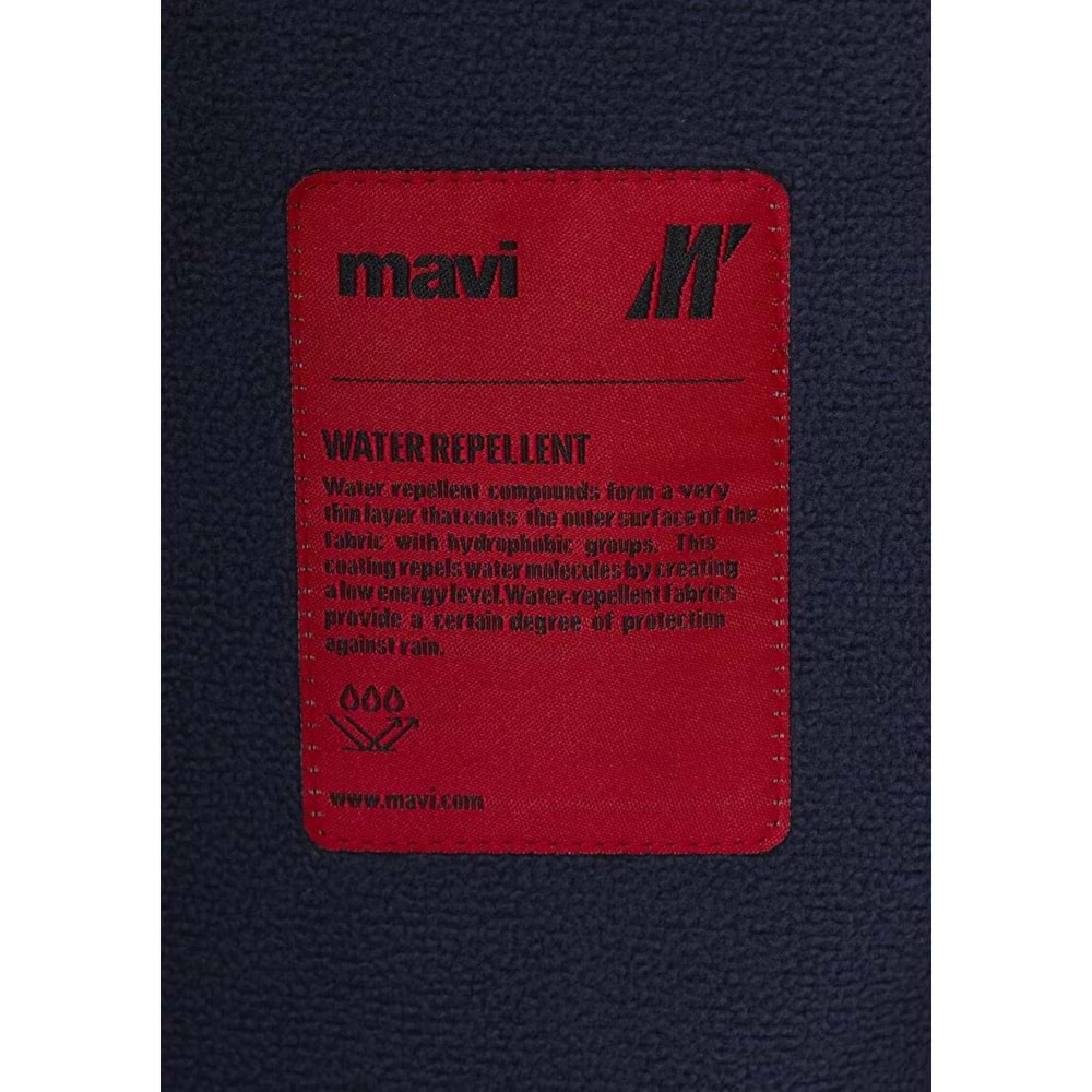 Mavi M0110851-70487 Mavi Su İtici Pro-Tech Water-Replent Kapüşonlu Erkek Mont