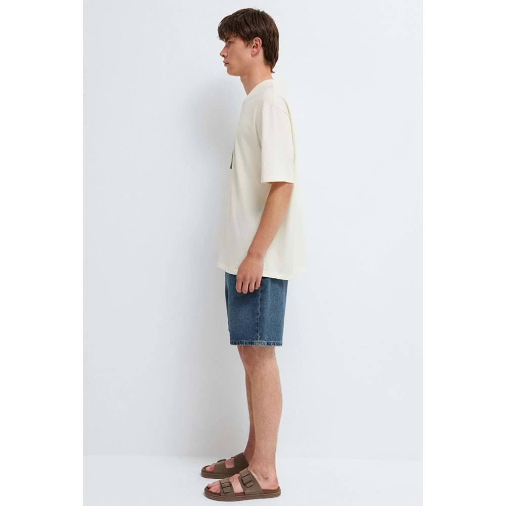 Mavi M0613351-70056 Mavi Yoda Yoga Baskılı Tişört Erkek T-Shirt