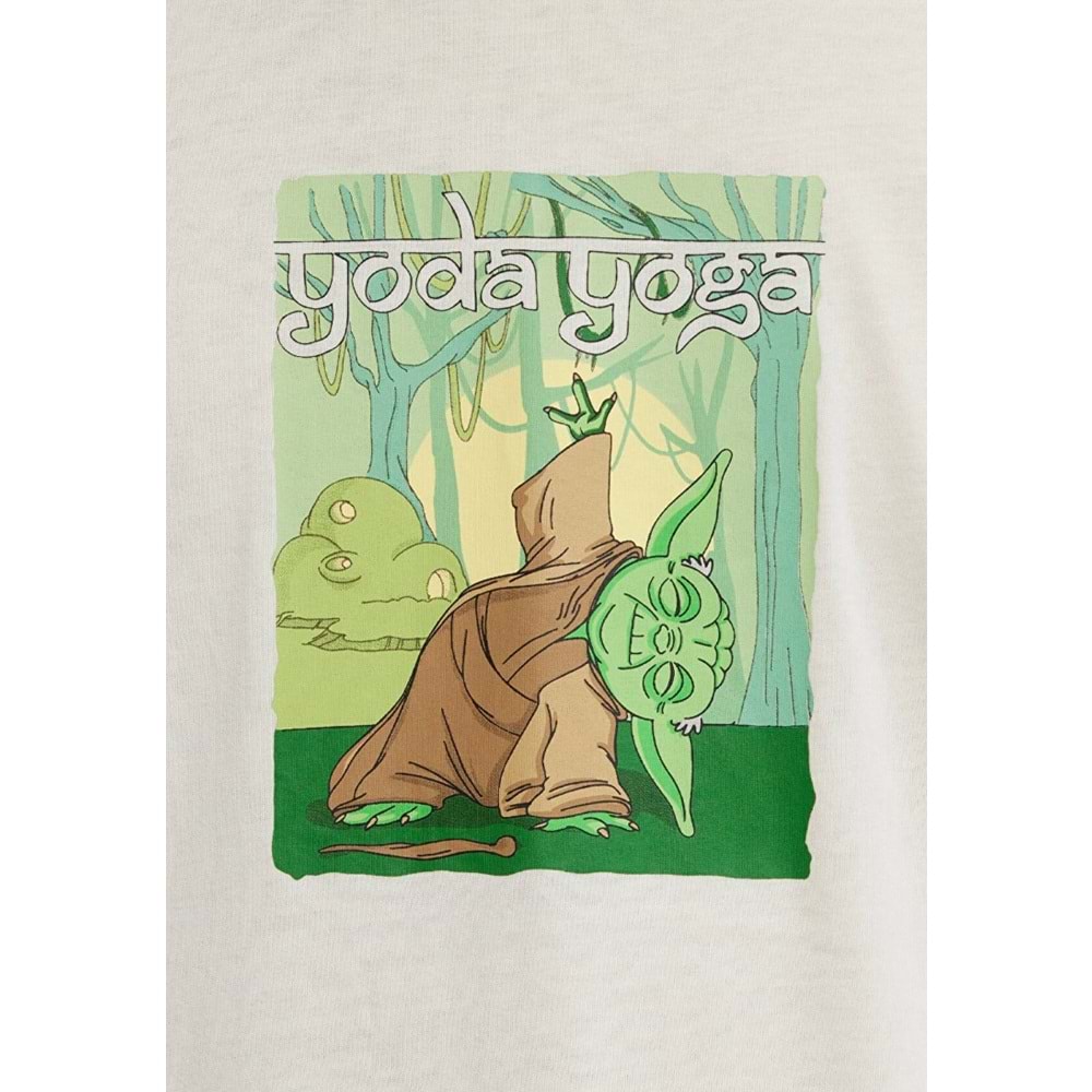 Mavi M0613351-70056 Mavi Yoda Yoga Baskılı Tişört Erkek T-Shirt