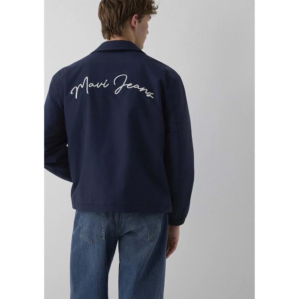 Mavi M0110875-82318 Mavi Jeans Nakışlı Erkek Mont