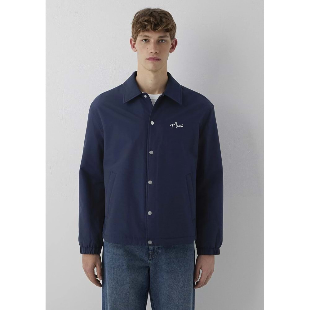Mavi M0110875-82318 Mavi Jeans Nakışlı Erkek Mont