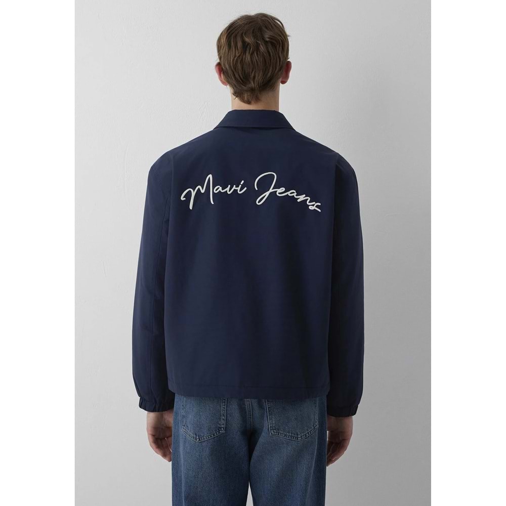 Mavi M0110875-82318 Mavi Jeans Nakışlı Erkek Mont