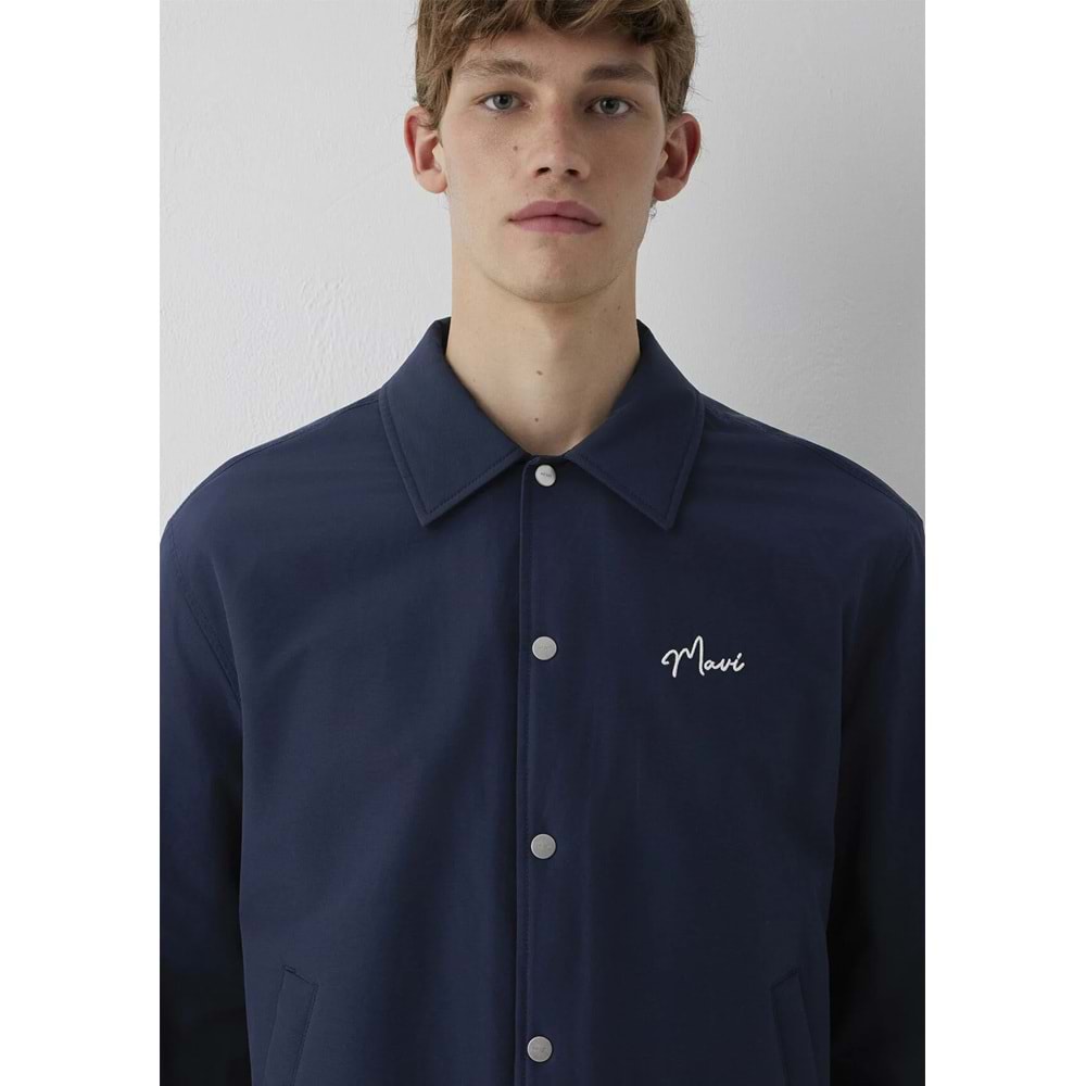 Mavi M0110875-82318 Mavi Jeans Nakışlı Erkek Mont