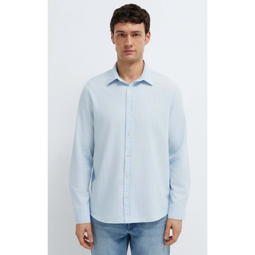 Mavi M0211967-91540 Çizgili Gömlek Regular Fit Erkek Gömlek