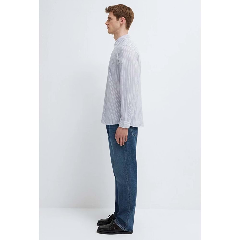 Mavi M0212006-91561 Çizgili Gömlek Regular Fit Erkek Gömlek