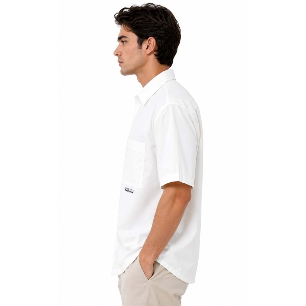 Mavi M0211991-70057 Kısa Kol Gömlek Oversize Erkek Gömlek