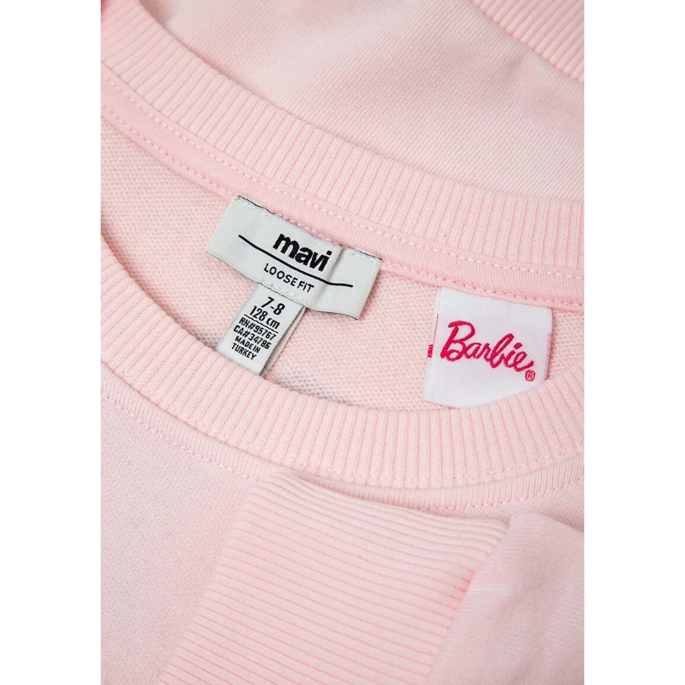 Mavi M7S10209-90773 Mavi Barbie Baskılı Kız Çocuk Sweatshirt