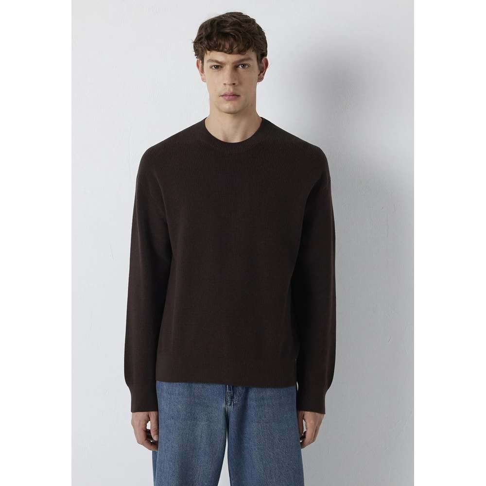 Mavi M0710439-70219 Mavi Bisiklet Yaka Kazak Erkek Sweatshirt
