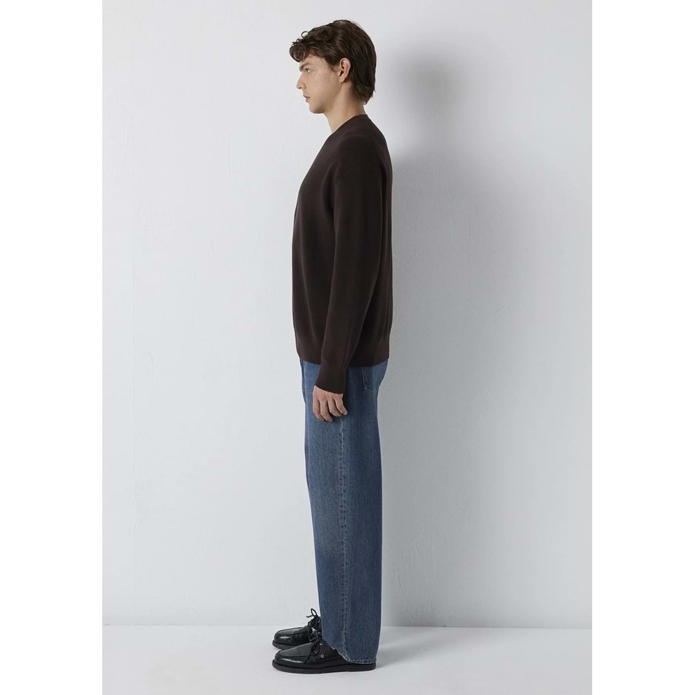 Mavi M0710439-70219 Mavi Bisiklet Yaka Kazak Erkek Sweatshirt