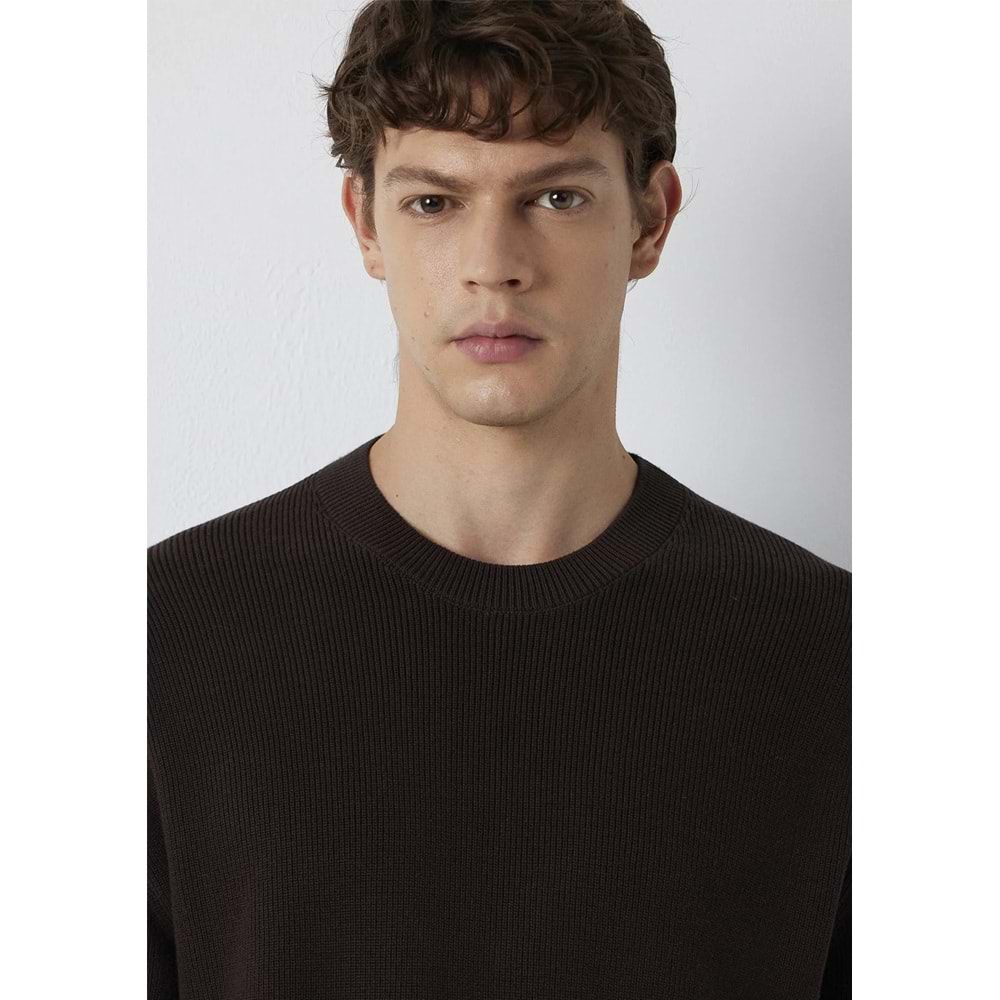 Mavi M0710439-70219 Mavi Bisiklet Yaka Kazak Erkek Sweatshirt