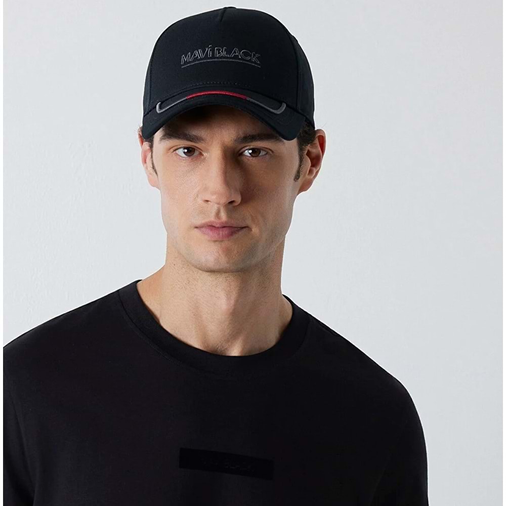 Mavi M0912394-900 Mavi Black İşlemeli Logo Şapka