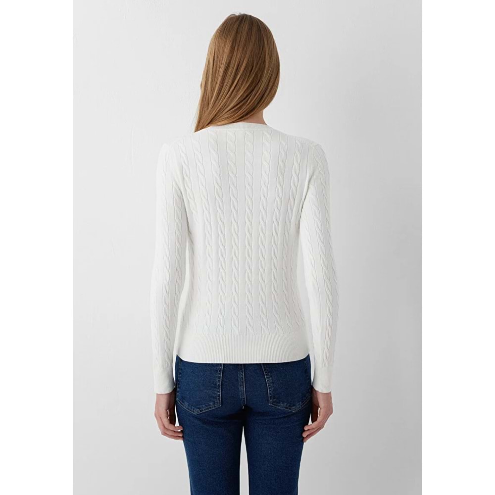 Mavi M1710910-70057 Mavi Burgu Desenli Kazak Kadın Sweatshirt