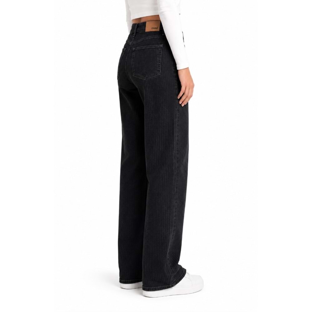 Mavi M1010600-A3668 Dokuma Pantolon Bol Kesim Düz Paça Jean Kadın Kot Pantolon
