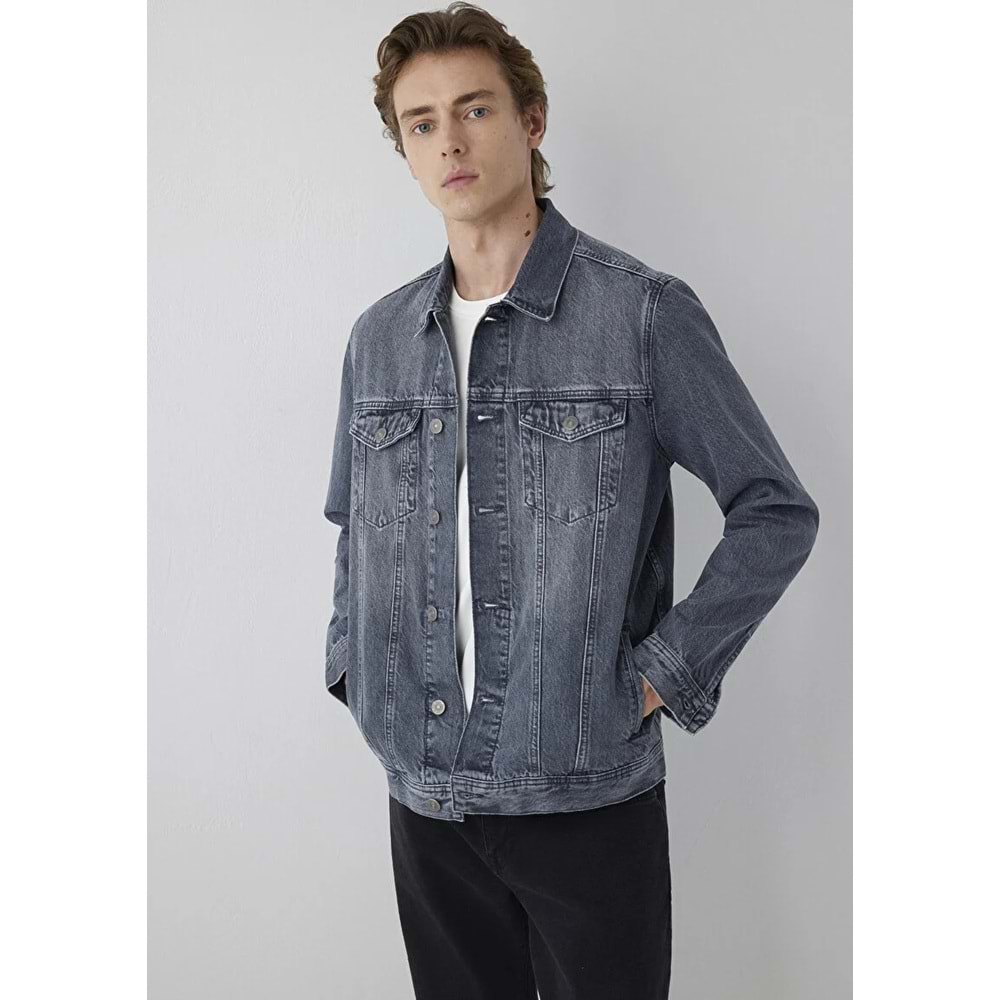 Mavi M010143-A4066 Mavi Dolphin Grey Classic Denim Jean Ceket Erkek Ceket