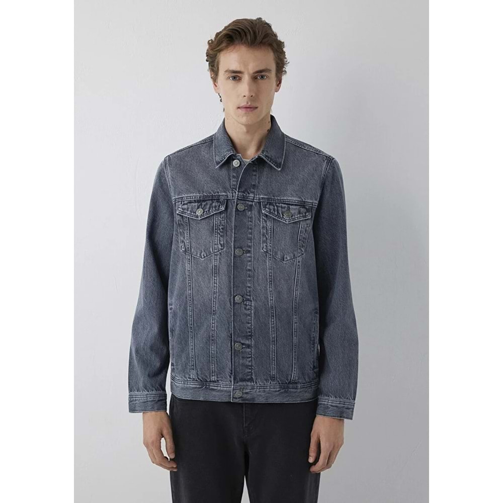 Mavi M010143-A4066 Mavi Dolphin Grey Classic Denim Jean Ceket Erkek Ceket