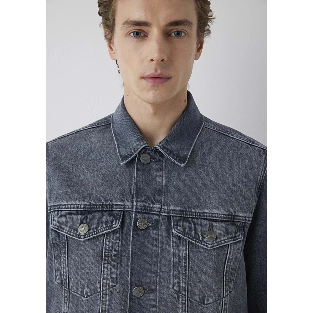Mavi M010143-A4066 Mavi Dolphin Grey Classic Denim Jean Ceket Erkek Ceket