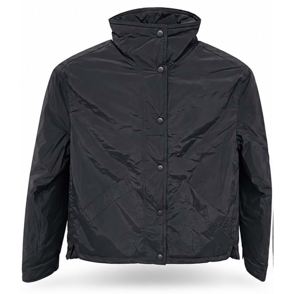 Mavi M1110914-900 Mavi Dik Yaka Kadın Mont
