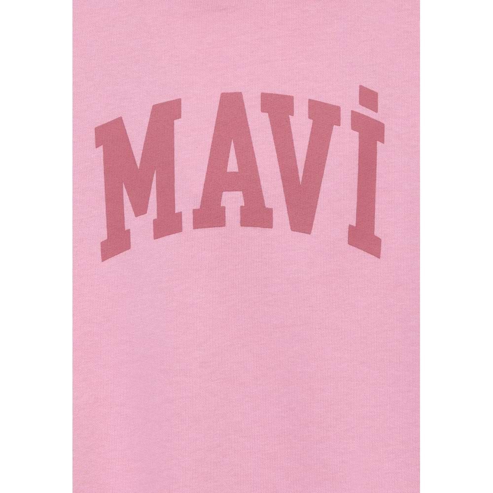 Mavi M7S10147-71015 Mavi Logo Baskılı Kapüşonlu Kız Çocuk Sweatshirt