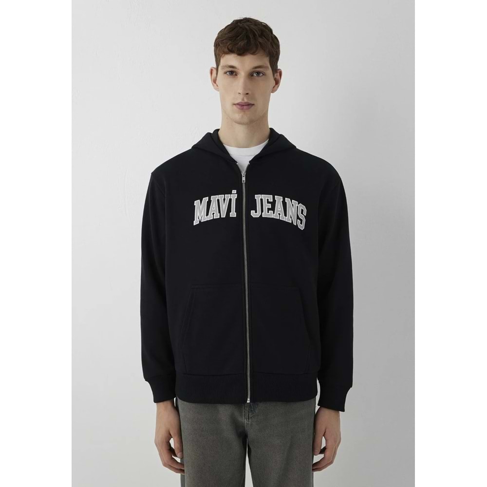 Mavi M0S10642-900 Mavi Jeans Logo Nakışlı Fermuarlı Sweatshirt