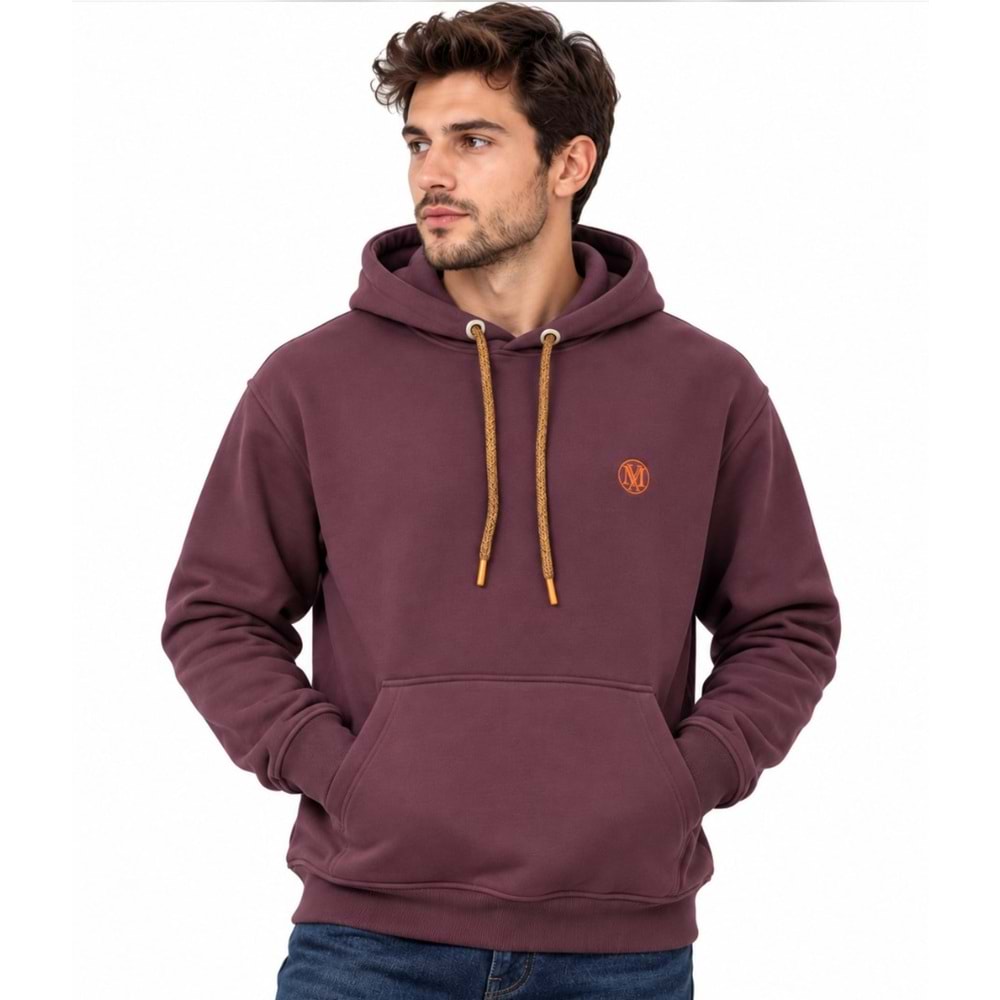 Mavi 065809-70223 Logo Nakışlı Erkek Kapüşonlu Sweatshirt