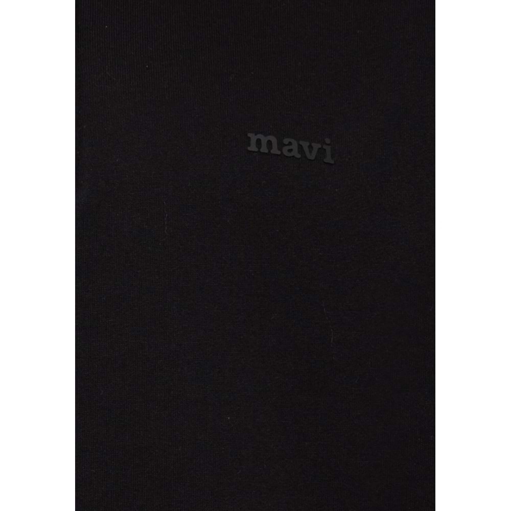Mavi M0S10585-900 Mavi Logo Baskılı Yarı Fermuarlı Sweatshirt Erkek Sweatshirt